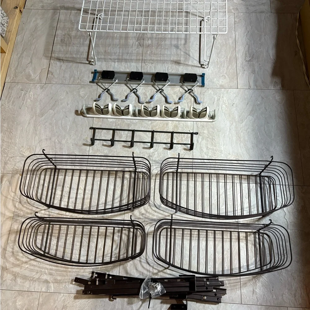 Metal Storage Rack Set with other hanging accessories - Picture 1 of 6